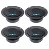 Power Acoustik XPS-104 | 4 Inch 120W 4 Ohm Midrange Speakers (4 Pack)