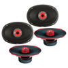 American Bass Godfather 6x9 MR + Horn | 6x9 Inch 280W 4 Ohm Pro Audio Speakers | GF69MRH (4 Pack)