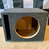 Massive Audio GTR 10 Package | 10" 1500W D4 Subwoofer & QPower HD Ported Box actual real photo showing the front of the box