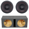 Massive Audio GTR 12 Package | Dual 12 Inch 1600W DVC 2 Ohm Subwoofers & QPower HD Ported Box