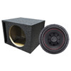 Massive Audio GTR 12 Package | 12 Inch 1600W DVC 4 Ohm Subwoofer & QPower HD Ported Box
