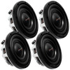 American Bass Titanium 8 Inch Slim 600W DVC 4 Ohm Shallow Subwoofers | TM844 (4 Pack)
