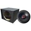 Massive Audio GTX124H Package | 12 Inch 1600W DVC 4 Ohm Subwoofer & QPower HD Ported Box