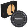 Massive Audio UFO 12 Package | 12 Inch 600W DVC 4 Ohm Slim Subwoofer & QPower Ported Slim Box
