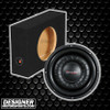 American Bass HAWK Slim 10 Package | 10" 1500W D2 Shallow Subwoofer & QPower Sealed Slim Box