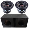 American Bass XD 8 Package | Dual 8 Inch 900W DVC 4 Ohm Subwoofers & QBomb Ported Box