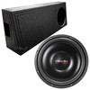 American Bass SL 12 Package | 12 Inch 600W SVC 4 Ohm Slim Subwoofer & QBomb Ported Truck Box