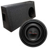 American Bass Titanium 10 Package | 10 Inch Slim 1000W DVC 4 Ohm Subwoofer & QBomb Ported Truck Box
