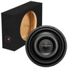 American Bass Titanium 12 Package | 12 Inch Slim 1200W DVC 4 Ohm Subwoofer & QPower Sealed Slim Box