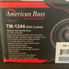 American Bass Titanium 12 Package | 12" 1200W D4 Slim Subwoofer & QPower Sealed Slim Box ACTUAL REAL PHOTO OF SUB PACKAGING