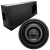American Bass Titanium 12 Package | 12 Inch Slim 1200W DVC 4 Ohm Subwoofer & QBomb Ported Truck Box