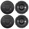 Hifonics Zeus ZS65CXS | 6.5 Inch 300W 4 Ohm 2-Way Shallow Mount Coaxial Speakers (4 Pack)