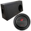 Power Acoustik EDGE 10 Package | 10 Inch 1200W SVC 4 Ohm Slim Subwoofer & QBomb Ported Truck Box