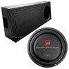 Power Acoustik EDGE 12 Package | 12 Inch 1400W SVC 4 Ohm Slim Subwoofer & QBomb Ported Truck Box