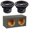 VFL Audio VFL 10 Package | Dual 10 Inch 1600W DVC 4 Ohm Subwoofers & QPower HD Sealed Box