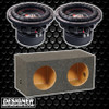VFL Audio VFL 10 Package | Dual 10 Inch 1600W DVC 4 Ohm Subwoofers & QPower HD Sealed Box