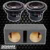 VFL Audio VFL 10 Package | Dual 10" 1600W D4 Subwoofers & QPower HD Ported Box THUMBNAIL PHOTO FOR DESIGNER MOTORSPORTS AD