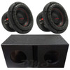 DB Drive WDX8G2R.2 Package | Dual 8 Inch 1500W Max DVC 2 Ohm Subwoofers & QBomb Ported Box