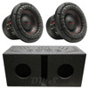 DB Drive WDX6.5G2R.2 Package | Dual 6.5 Inch 1500W DVC 2 Ohm Subwoofers & QBomb Ported Box