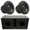 DB Drive WDX6.5G2R.4 Package | Dual 6.5 Inch 1500W DVC 4 Ohm Subwoofers & QBomb Ported Box
