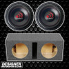 Massive Audio GTX104H Package | Dual 10 Inch 1600W DVC 4 Ohm Subwoofers & QPower HD Ported Box