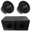American Bass GODZILLA 8 Package | Dual 8 Inch 2400W DVC 2 Ohm Subwoofers & QBomb Ported Box
