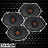 American Bass STUDIO 5x7 Inch 120W 4 Ohm 2-Way Coaxial Speakers | STUDIO57FR (4 Pack)