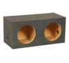 QPower QMPSQ10E | Dual 10 Inch Heavy-Duty Sealed Subwoofer Box