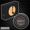 DB Drive SPF10D4 Package | 10 Inch 1000W Max DVC 4 Ohm Shallow Subwoofer & QPower Ported Slim Box