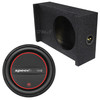 DB Drive SPF12D4 Package | 12 Inch 1000W Max DVC 4 Ohm Shallow Subwoofer & QBomb Sealed Downfire Box