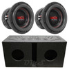 DB Drive WDX6.5G1.4 Package | Dual 6.5 Inch 600W Max DVC 4 Ohm Subwoofers & QBomb Ported Box