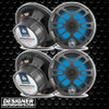 DB Drive APS65RGB | 6.5 Inch 250W 4 Ohm 2-Way Coaxial Marine Speakers (4 Pack) w/RGB