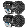 DB Drive APS8B | 8 Inch 350W 4 Ohm 2-Way Coaxial Marine Speakers (4 Pack)