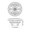 DB Drive APS8RGB | 8 Inch 350W 4 Ohm 2-Way Coaxial Marine Speakers (4 Pack) w/RGB