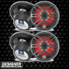 DB Drive APS8RGB | 8 Inch 350W 4 Ohm 2-Way Coaxial Marine Speakers (4 Pack) w/RGB