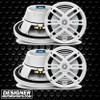 DB Drive APS8W | 8 Inch 350W 4 Ohm 2-Way Coaxial Marine Speakers (4 Pack)