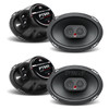 DB Drive PTS69 | 6x9 Inch 350W 2 Ohm 3-Way Coaxial Speakers (4 Pack)