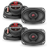 DB Drive WDX46MOTO-G2 | 4x6 Inch 150W 4 Ohm 2-Way Coaxial Speakers (4 Pack)