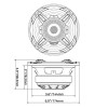 DB Drive WDX6MOTO-CD | 6.5 Inch 500W 4 Ohm 2-Way Compression Speakers (4 Pack)