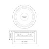 DB Drive WDX7MR6 | 6.5 Inch 325W 4 Ohm Pro Audio Midrange Speakers (Pair)