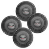 DB Drive WDX8MB6 | 6.5 Inch 400W 4 Ohm Pro Audio Mid-Bass Speakers (4 Pack)