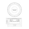 DB Drive WDX8MB8 | 8 Inch 500W 4 Ohm Pro MidBass Speakers (Pair) PHOTO OF DIMENSIONS