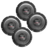 DB Drive WDX8MB8 | 8 Inch 500W 4 Ohm Pro Audio Mid-Bass Speakers (4 Pack)