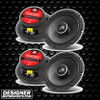 DB Drive WDX8MOTO | 8 Inch 500W 4 Ohm 2-Way Coaxial Speakers (4 Pack)