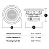 DB Drive WDX G0 8 Inch 800W Max DVC 2 Ohm Subwoofer | WDX8G0.2 PHOTO OF DIMENSIONS