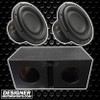 DB Drive DX Series 8 Package | Dual 8 Inch 600W DVC 2 Ohm Subwoofers & QBomb Ported Box