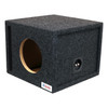 Atrend 8SQV | 8 Inch Heavy-Duty Ported Vented Subwoofer Box ANGLED PHOTO