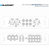 Blaupunkt BPA-HX320 | HX-Series 480W 4 Channel Full Range Amplifier WIRING TERMAINAL DIAGRAM PHOTO