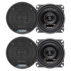 Blaupunkt BPS-E452 | E-Series 4 Inch 40W 4 Ohm 2-Way Coaxial Speakers (4 Pack)