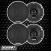 Blaupunkt BPS-E652 | E-Series 6.5 Inch 40W 4 Ohm 2-Way Coaxial Speakers (4 Pack)